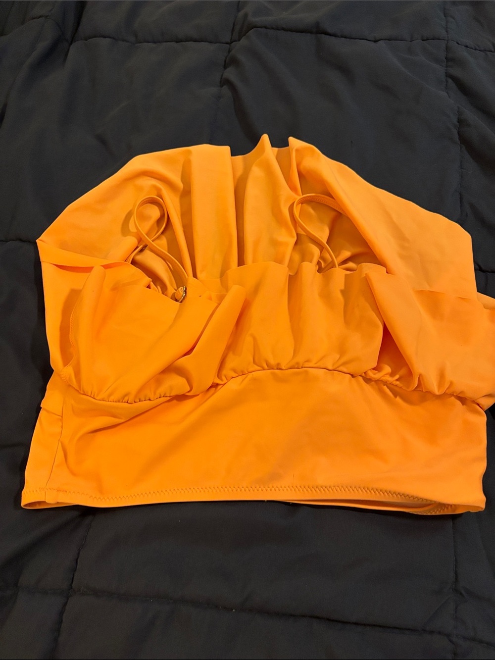 Merona Orange Ruffle Bikini Top - Picture 3 of 5